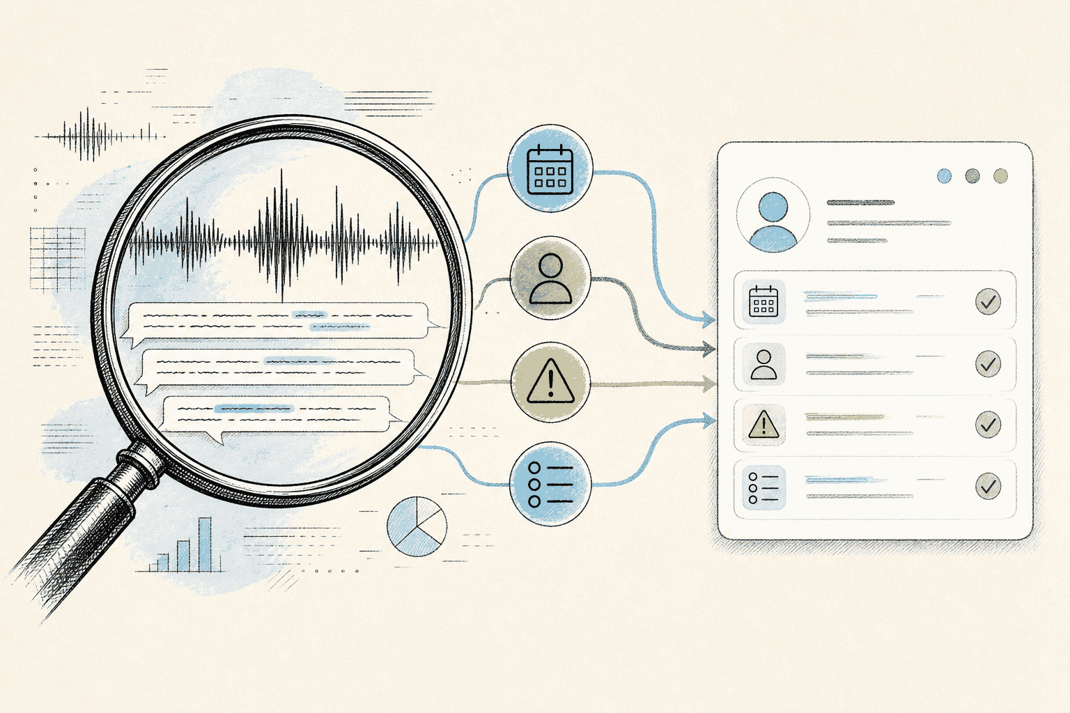 How AI finds customer call insights and routes them into CRM automation workflows