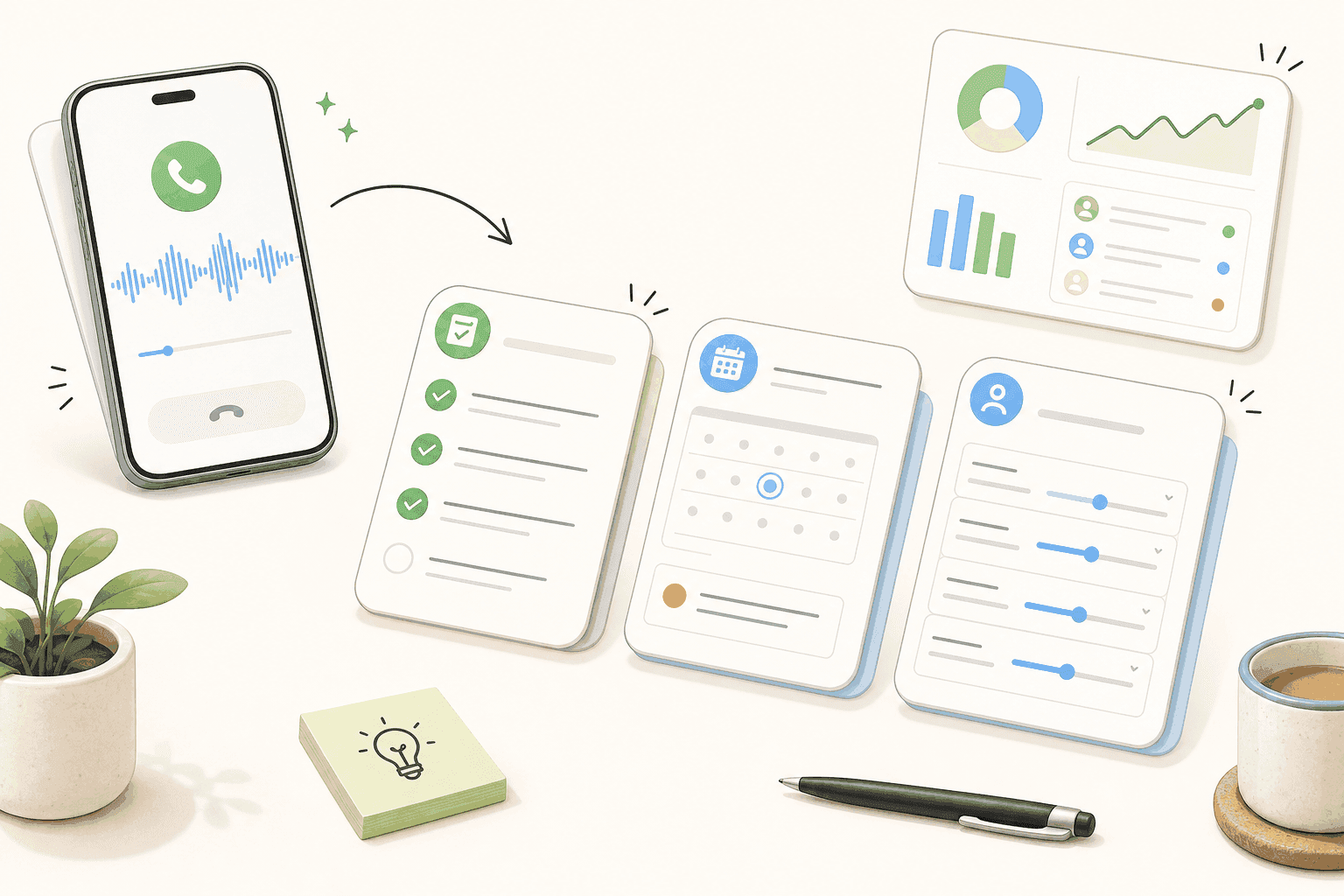 How sales reps track progress after calls with CRM automation and next-step updates