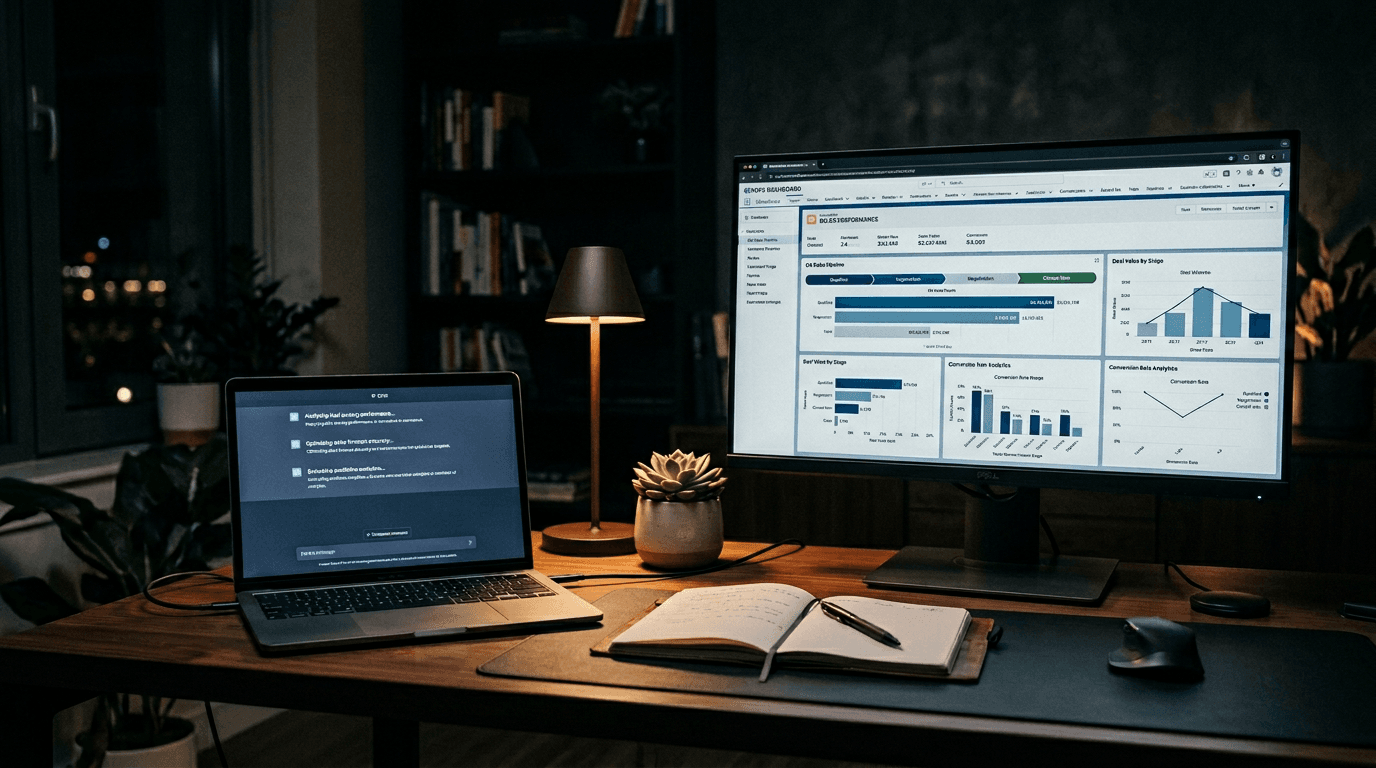 RevOps AI evaluation framework diagram showing data readiness, governance, and pilot design steps
