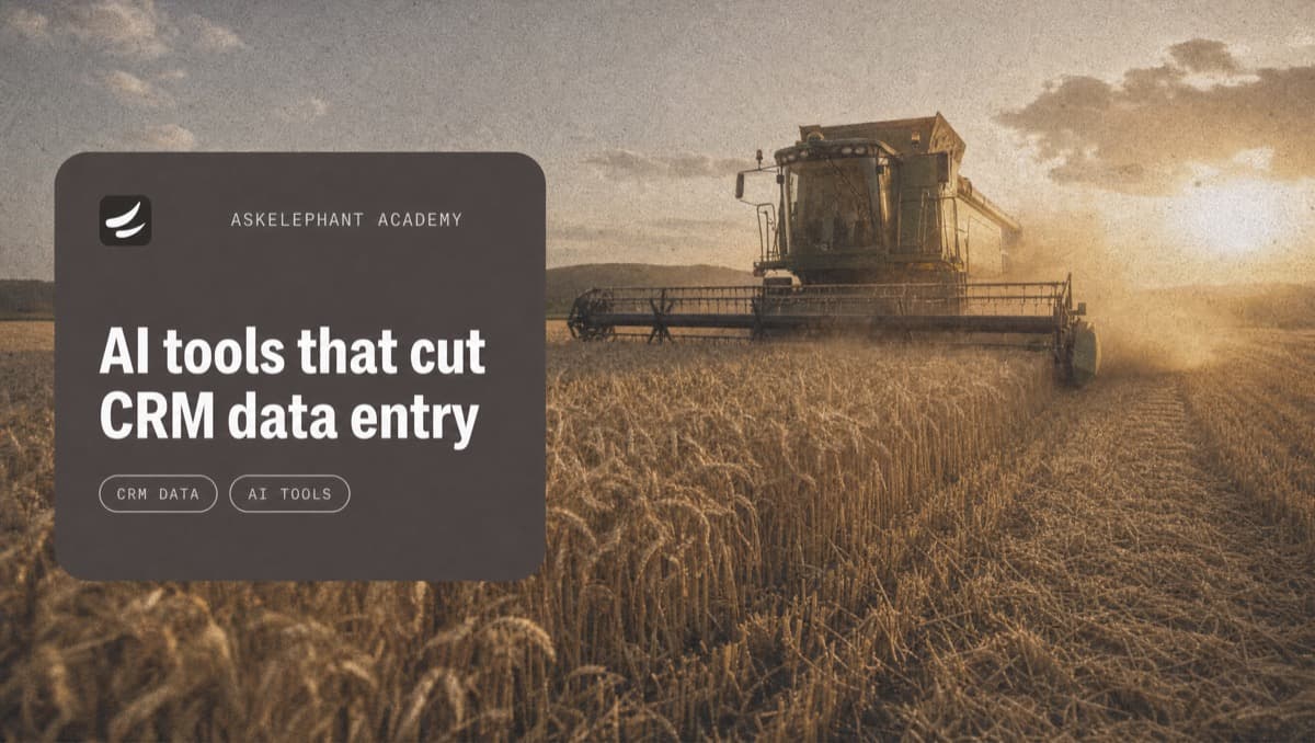 AI tools reducing manual CRM data entry for sales teams in HubSpot and Salesforce