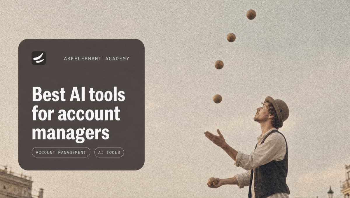 Best AI tools for account managers comparing account visibility, churn alerts, CRM updates, and meeting note workflows
