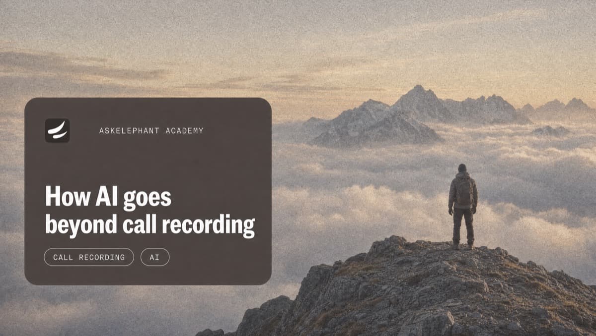 How AI goes beyond call recording to automate CRM updates handoffs and coaching