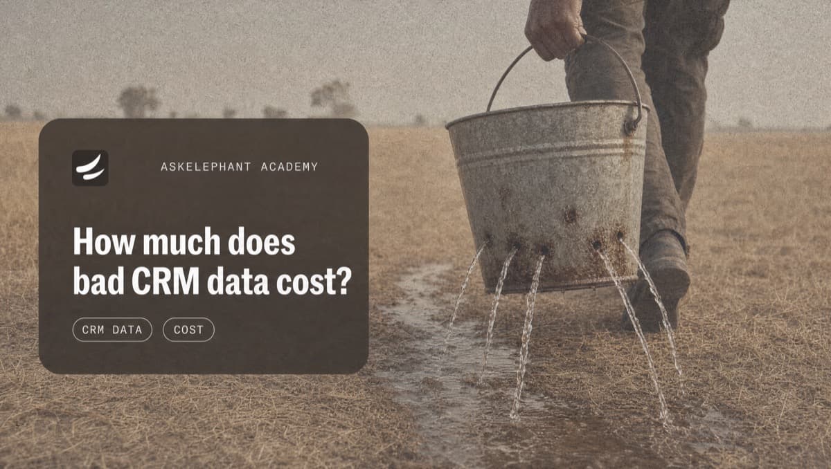 How much does bad CRM data cost - pipeline accuracy and data decay impact on revenue teams