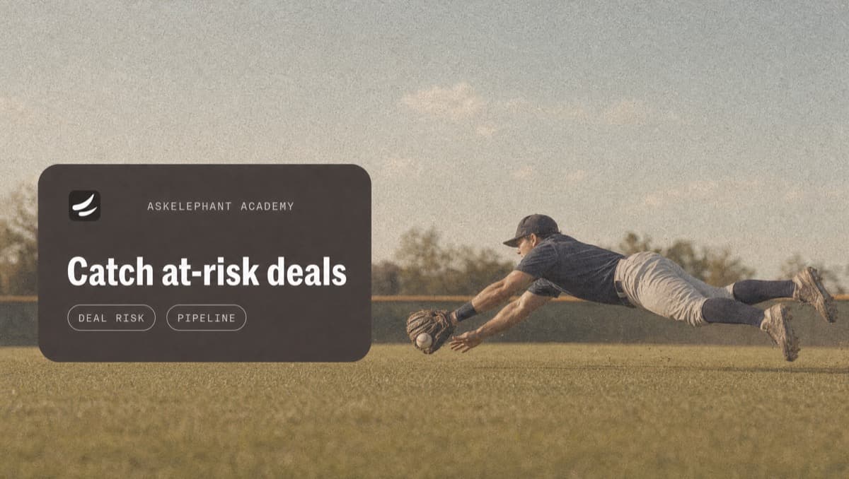 How to catch at-risk sales deals before they slip using buyer evidence and proactive alerts