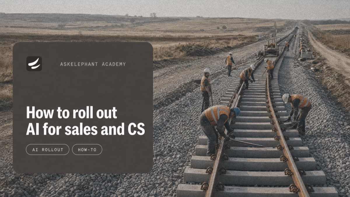 Step-by-step AI rollout plan for sales and customer success teams using CRM automation and handoffs
