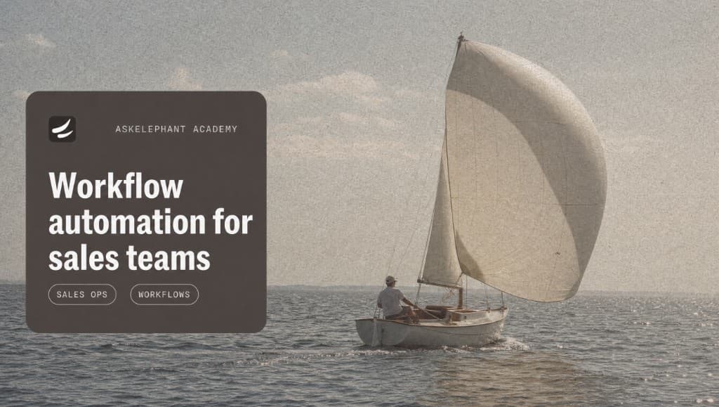 Workflow automation for sales teams cutting CRM busywork and speeding handoffs after calls