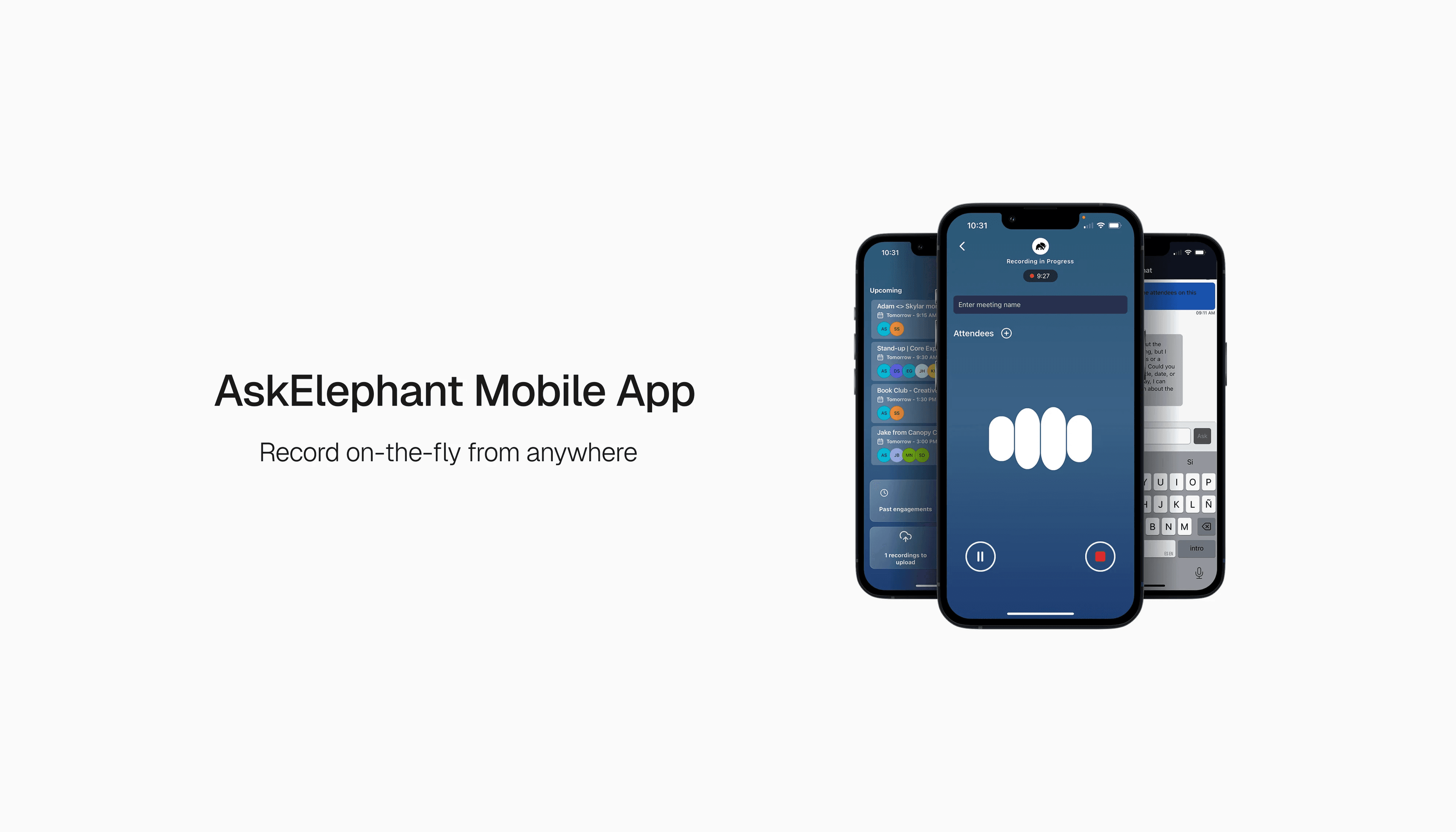Mobile Meeting Recording with the AskElephant App