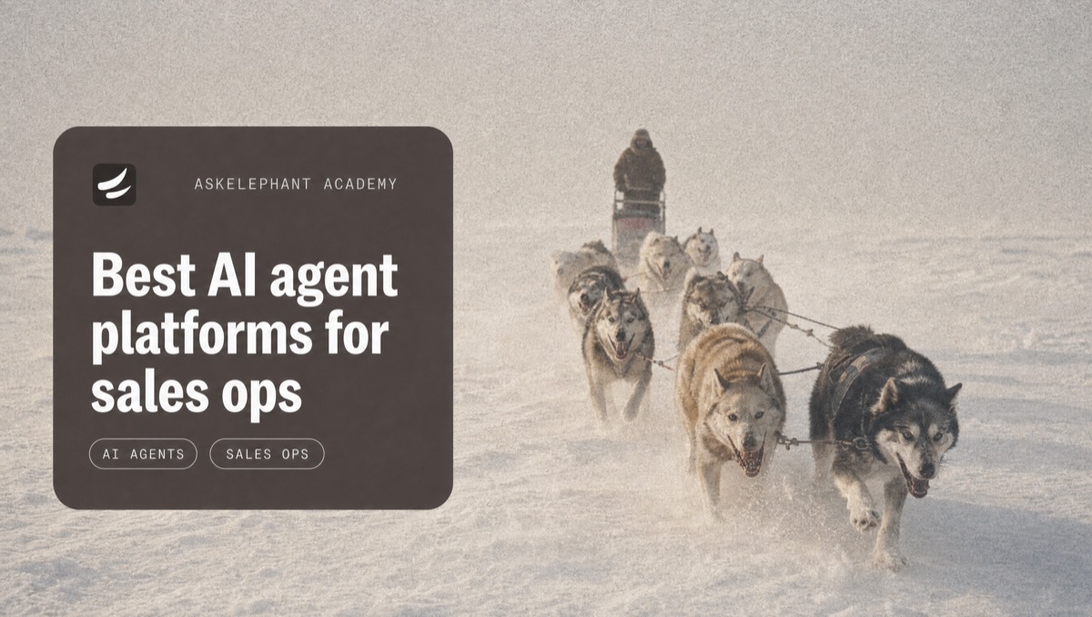 Best AI agent platforms for sales operations teams compared for 2026