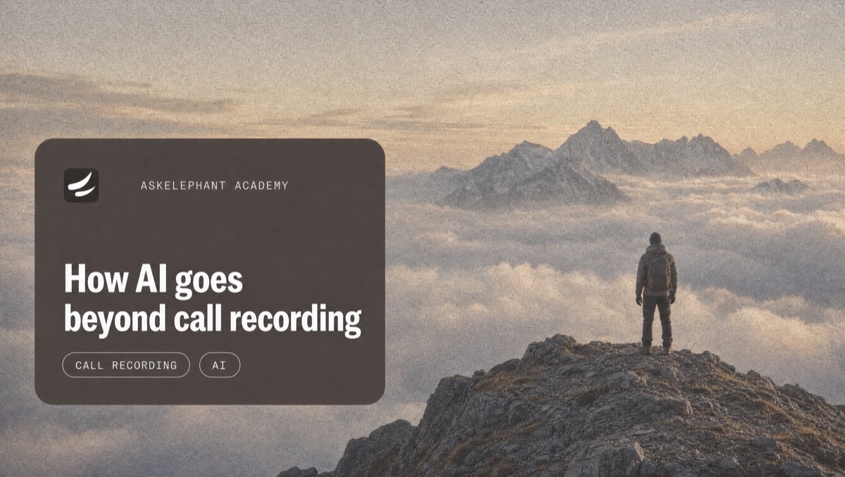 How AI goes beyond call recording to automate CRM updates handoffs and coaching