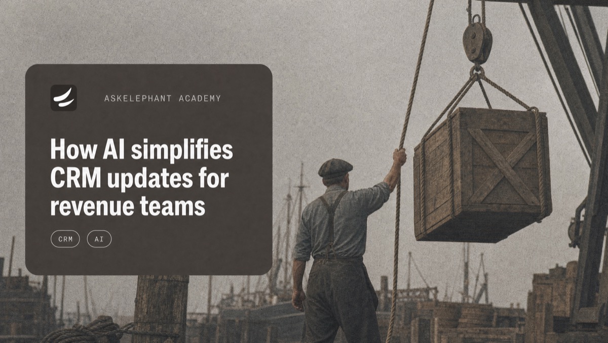 AI automating CRM updates for revenue teams - data flowing from sales calls to HubSpot and Salesforce