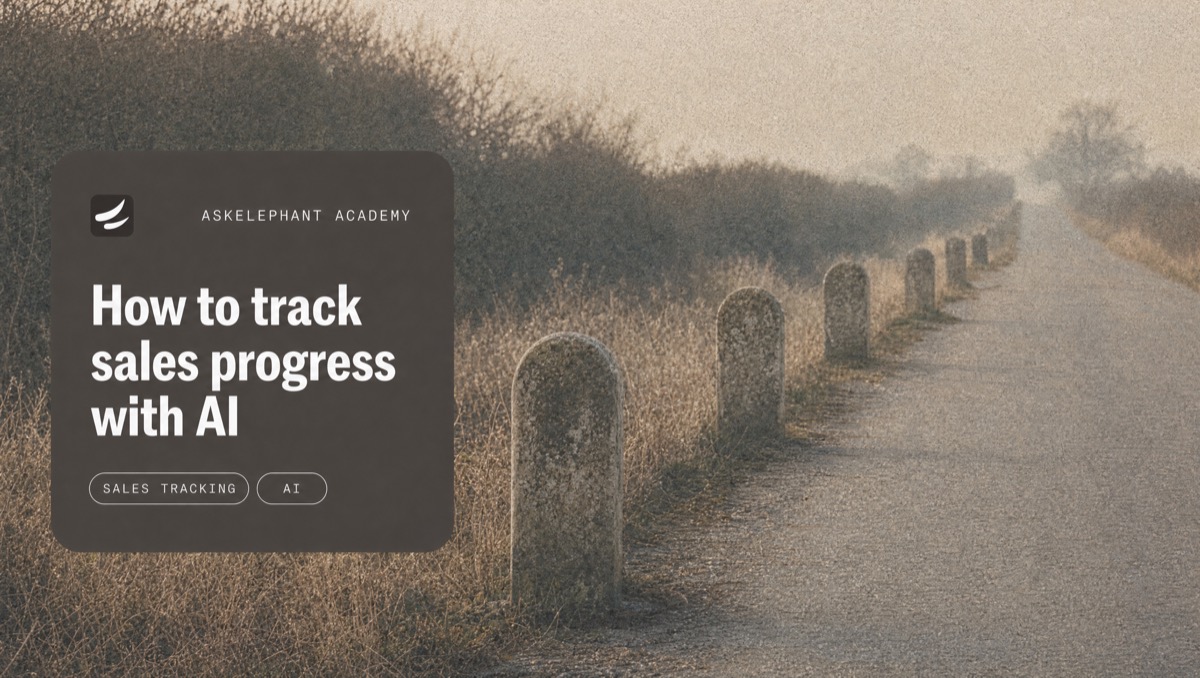 How to track sales progress with AI - visibility across CRM, calls, and conversations