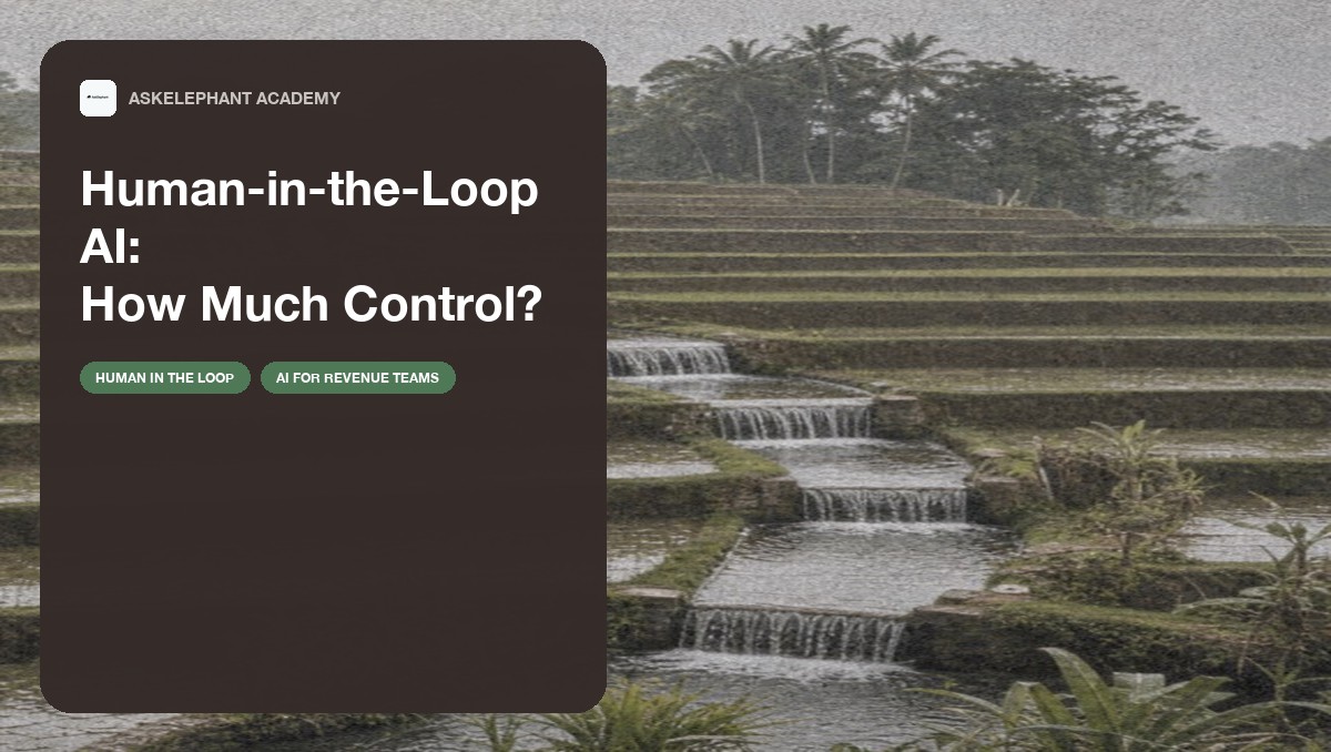 Human-in-the-loop AI approval keeping revenue teams fast while people retain control of CRM writes