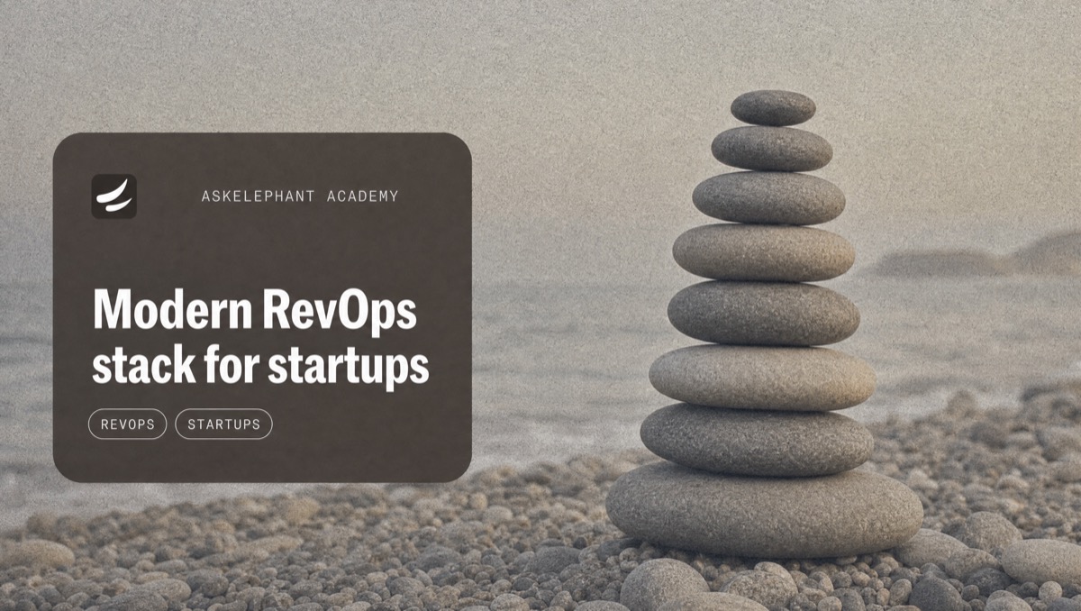 Modern RevOps software stack for fast-growing startups - CRM automation, analytics, and revenue tools
