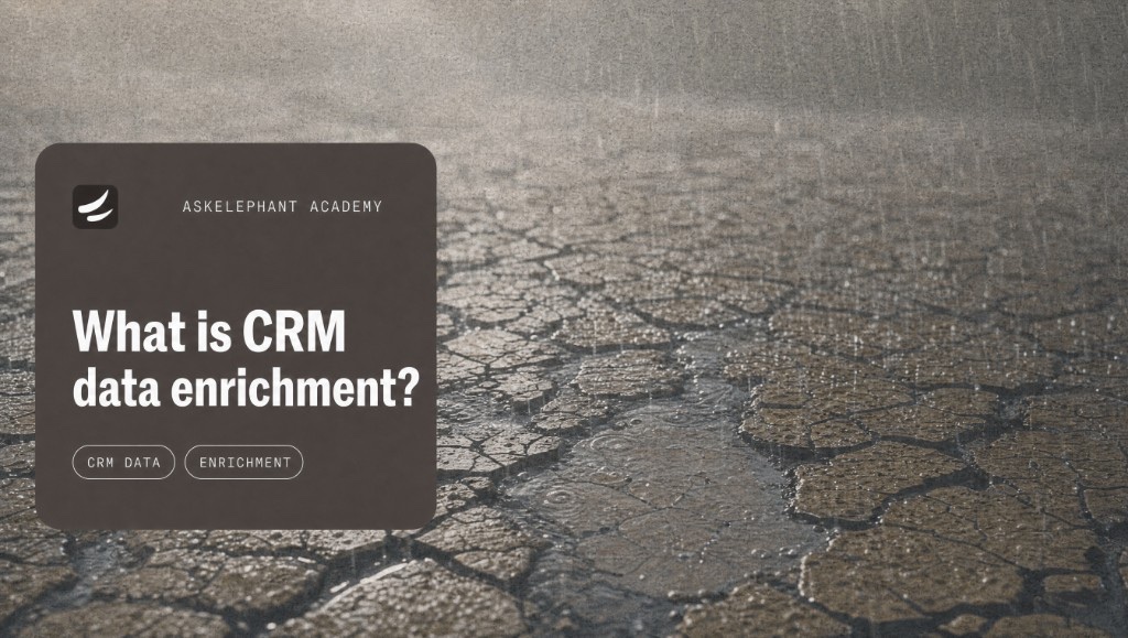 CRM data enrichment explained through automatic conversation data capture